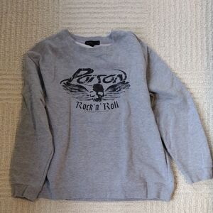 Gray Rock 'n' Roll Crew Neck Sweater